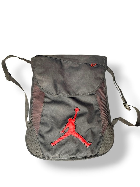 Jordan Other - Jordan Brand Cinch Drawstring Backpack Gym Sack Black Red Vintage